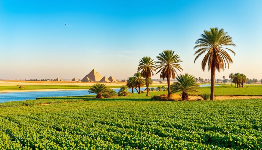 Fertile Nile Valley in the Old Kingdom