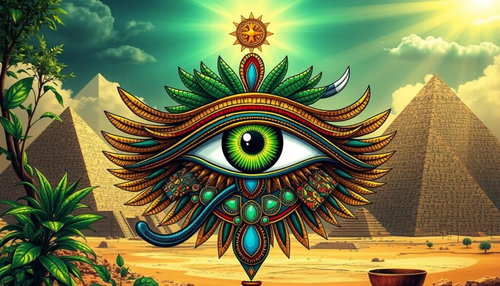 The Eye of Horus, a symbol of healing and protection