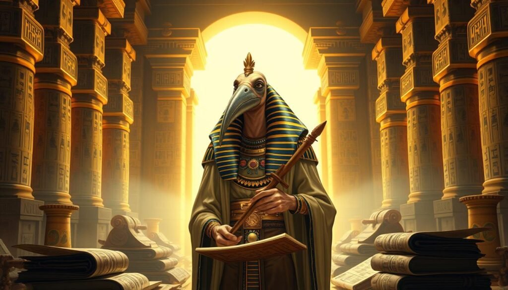 Thoth, the god of wisdom and writing