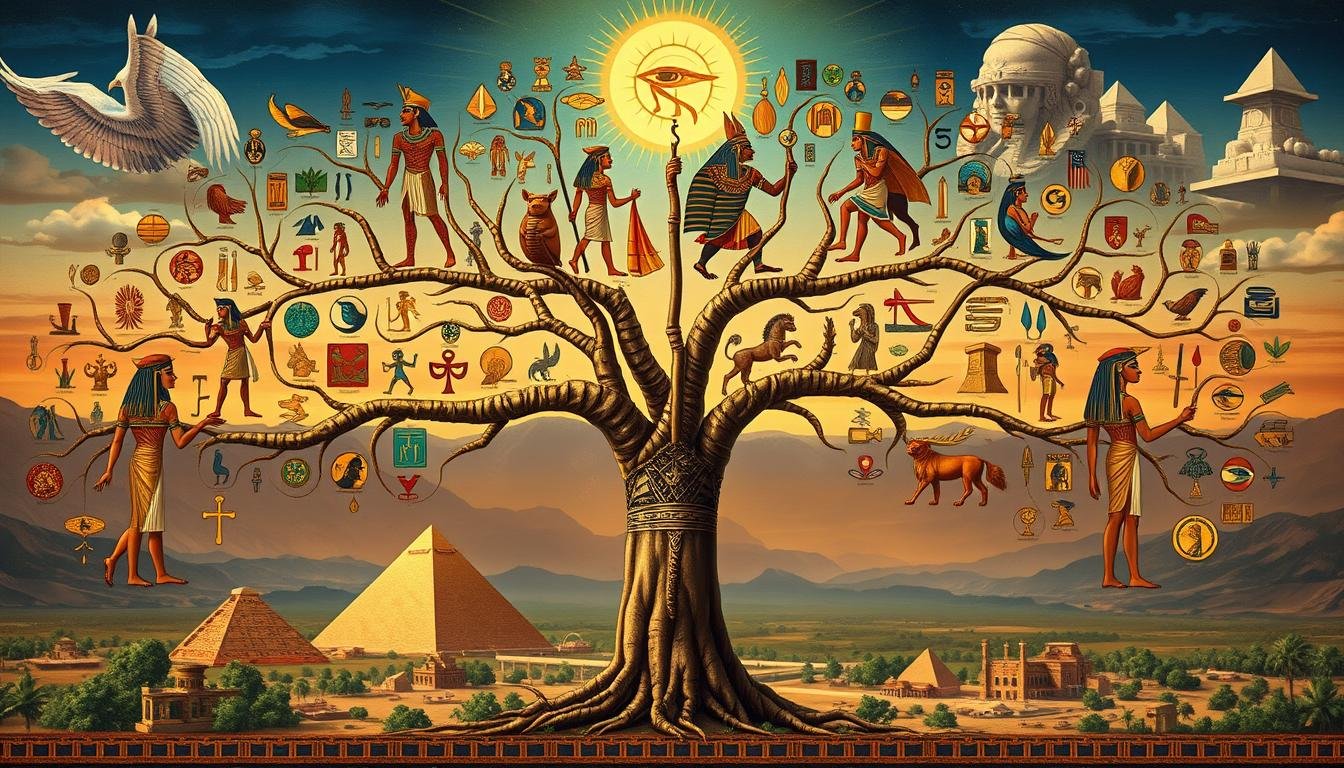 Leia mais sobre o artigo Egyptian Gods Family Tree: Explore Ancient Pantheon